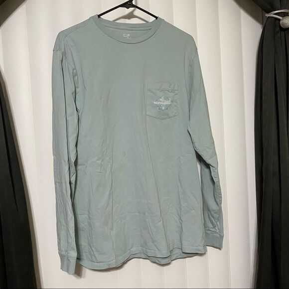 Vineyard Vines Tops - Vineyard Vines gray/blue long sleeve shirt